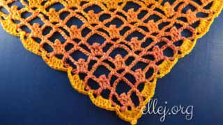 Ажурная шаль Коронация