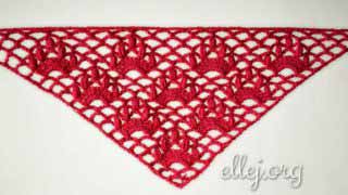 Шаль “Кошачьи лапки”