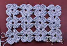 Clover stitch • Unseparated crochet Clover stitch. Unseparated crochet.