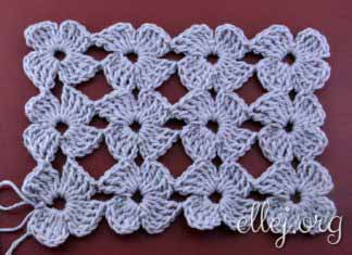 Clover stitch • Unseparated crochet Clover stitch. Unseparated crochet.