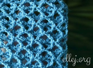 Diamond Crochet Stitch With Crossed Trebles