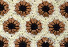 Трехцветный шестиугольный мотив Шестиугольный трехцветный мотив