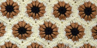 Трехцветный шестиугольный мотив Шестиугольный трехцветный мотив