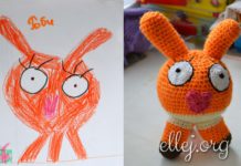 Вязанная игрушка — Роби по рисункам дочки Вязанная крючком игрушка Роби