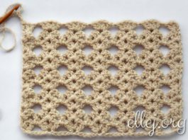 Ажурный узор крючком 028