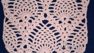 Узор крючком Ананасы без расширения