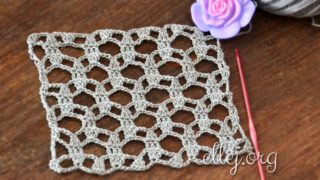 Ажурная сеточка крючком