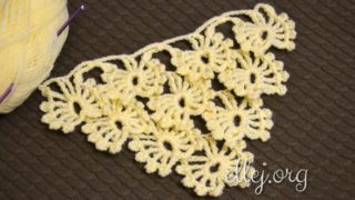 Узор для шали Бабочки-Снежинки