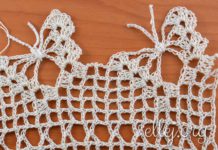 How to Crochet the Butterfly Edging
