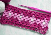 Разноцветный узор крючком 025 Разноцветный узор крючком 025