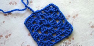 Как вязать Бабушкин квадрат Классический Бабушкин квадрат