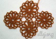 Безотрывное вязание • Мотивы-колесики Безотрывное вязание, мотивы-колесики