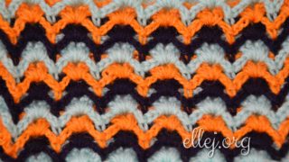 Узор Барджелло крючком, полотно