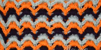 Узор Барджелло, полотно Узор Барджелло крючком, полотно