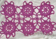 Безотрывное вязание восьмиугольных мотивов Безотрывное вязание восьмиугольных мотивов