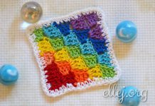 Радужный квадрат Радужный квадрат крючком