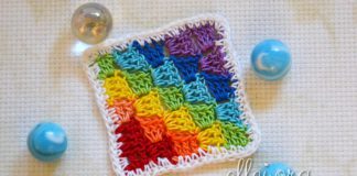 Радужный квадрат Радужный квадрат крючком