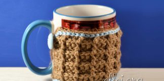 Вафельный шарфик для чашки Вафельный шарфик для чашки