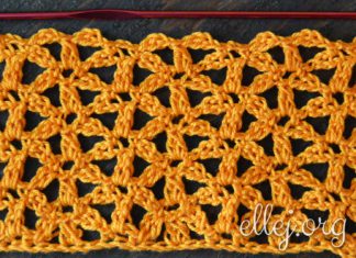 Узор с пересекающимися цветочками Узор с пересекающимися цветочками