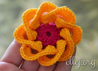 Объемный цветочек Объемный цветочек