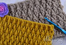 Рельефный узор Кожа Дракона Рельефный узор Кожа Дракона крючком