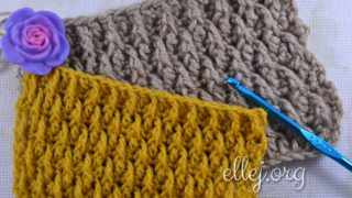 Рельефный узор Кожа Дракона крючком