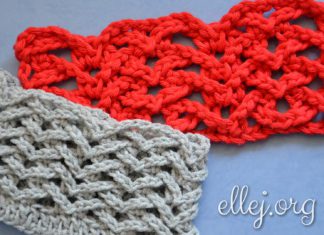 Ребристый узор Чайки по кругу Ребристый узор крючком Чайки по кругу