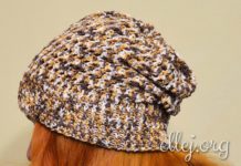 Демисезонная шапка-бини Демисезонная шапка-бини крючком