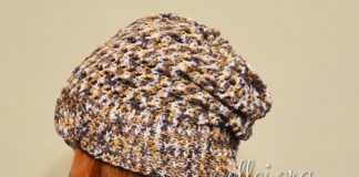 Демисезонная шапка-бини Демисезонная шапка-бини крючком