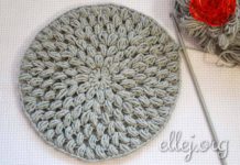 Вяжем пышными столбиками «шишечками» по кругу Вязание пышными столбиками