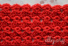 Узор из вытянутых петель. Перуанское вязание. Брумстик. Узор из вытянутых петель