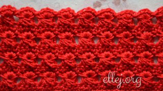 Узор из вытянутых петель