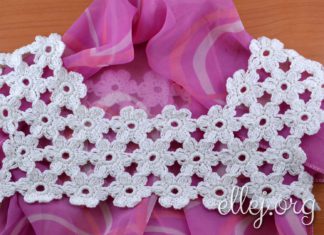 Цветочная кокетка Цветочная кокетка крючком