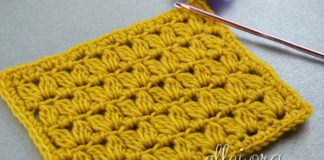 Ажурный узор Копытца Узор Копытца крючком