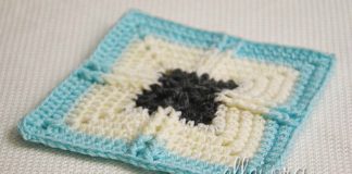 Плотный квадратный мотив с рельефными столбиками Плотный квадратный мотив с рельефными столбиками