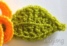 Как связать листочек Как связать листочек крючком