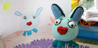 Вязанная игрушка — Лоли по рисункам Евы Вязанная крючком игрушка Лоли