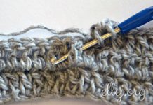 Как вязать Лицевой рельефный столбик Лицевой рельефный столбик