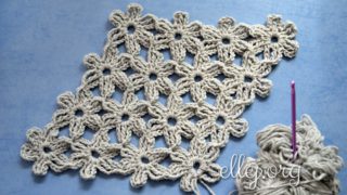 Безотрывное вязание цветочных мотивов крючком