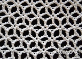 Сеточка Мерседес (вязание по кругу) Сеточка Мерседес крючком