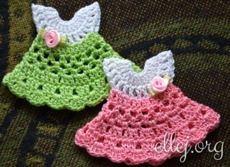 Вяжем крошечное платье Как связать крошечное платье