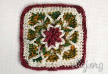 Квадратный мотив «Польская звезда» Мотив Польская звезда