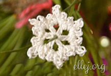 С новым 2016 годом! Снежинка крючком. С новым годом 2016!