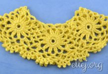 Рюш из мотивов Рюш из мотивов крючком