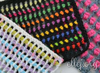 Пестрый узор Пестрый узор крючком