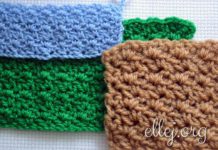 Теплый узор «Плетень» Узор Плетень крючком