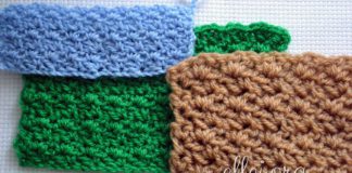 Теплый узор «Плетень» Узор Плетень крючком