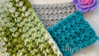 Плотный узор крючком