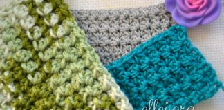 Простой плотный узор Плотный узор крючком