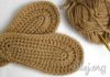 Как связать подошву для тапочек Как связать подошву для тапочек